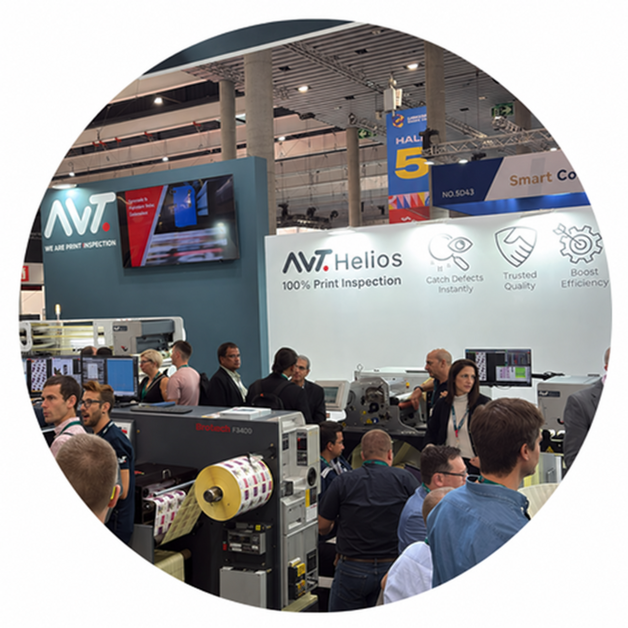 Show floor_showing AVT's systems
